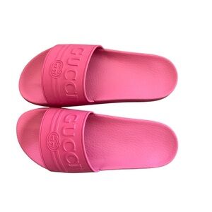 Gucci Women's Vibrant Pink Slide Sandals